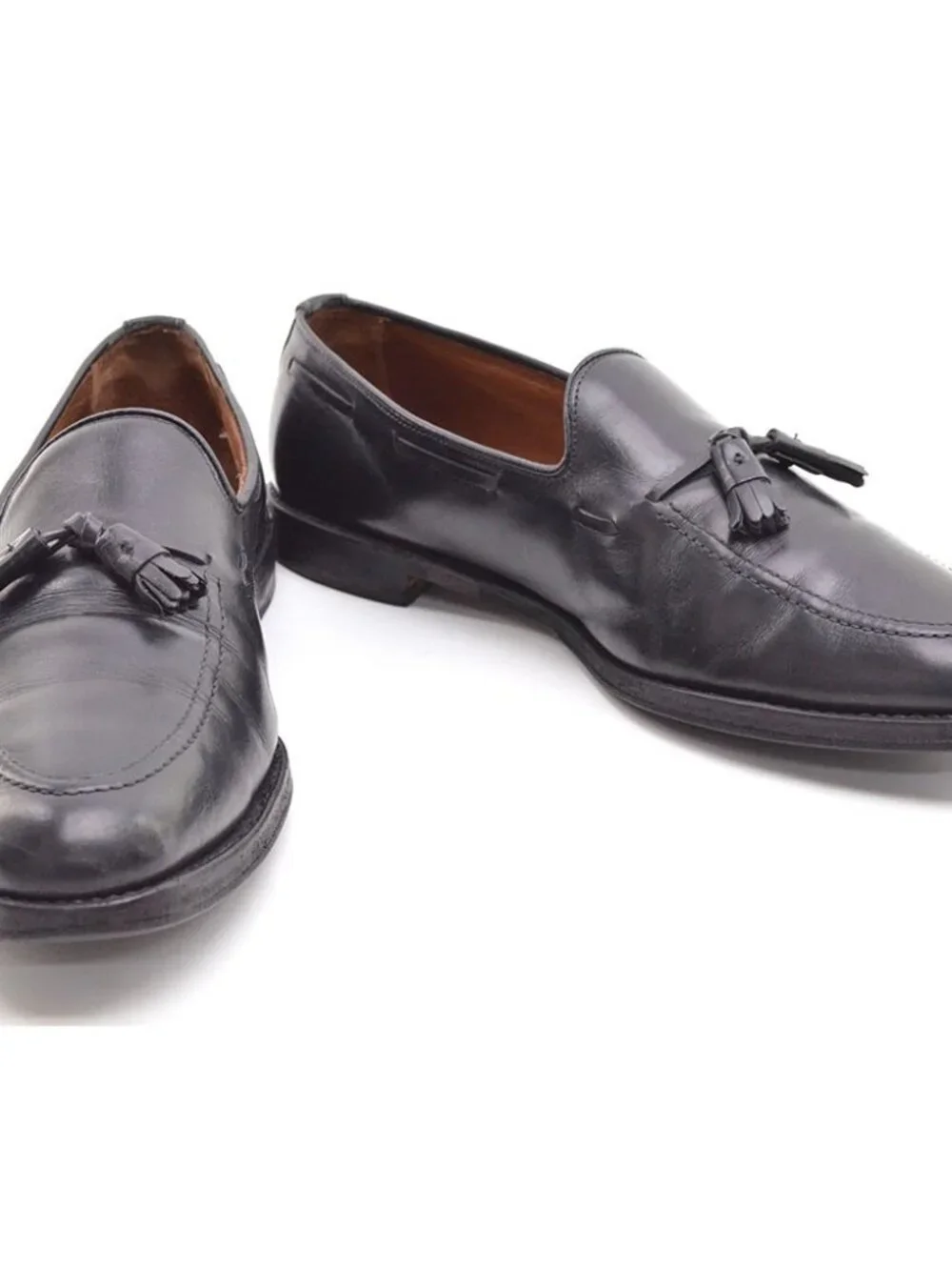 Allen Edmonds Grayson Black Tassel Loafers Men 11 D